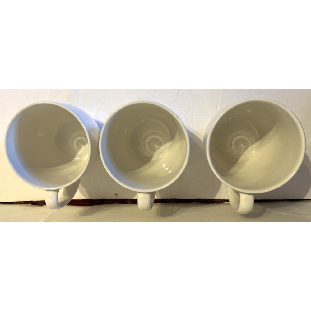 Corelle Coffee Tea Mug Cup White Coordinates Stoneware 4" Cups (Lot of 3) - Picture 5 of 6